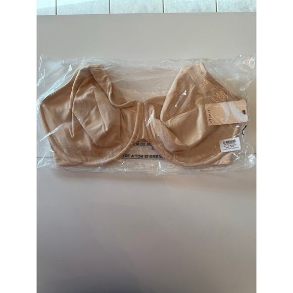 Lively NWT The Minimizer Bra Full Coverage Almond Sz 38G Flexible Underwire - Picture 1 of 3